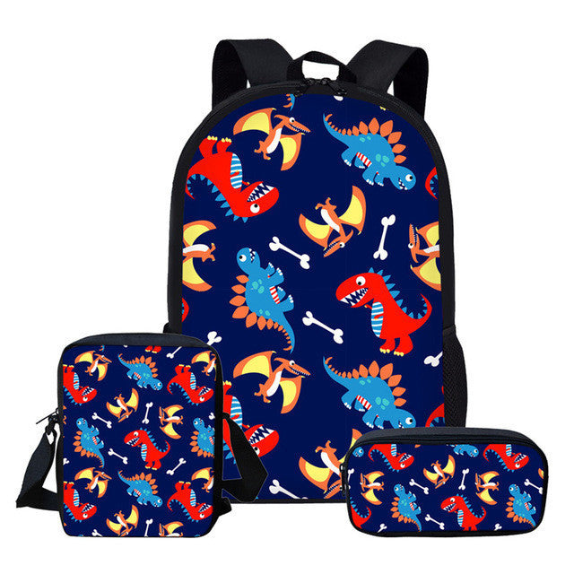 Cartoon Dinosaur Backpack for Kids - European & American Style - Minihomy