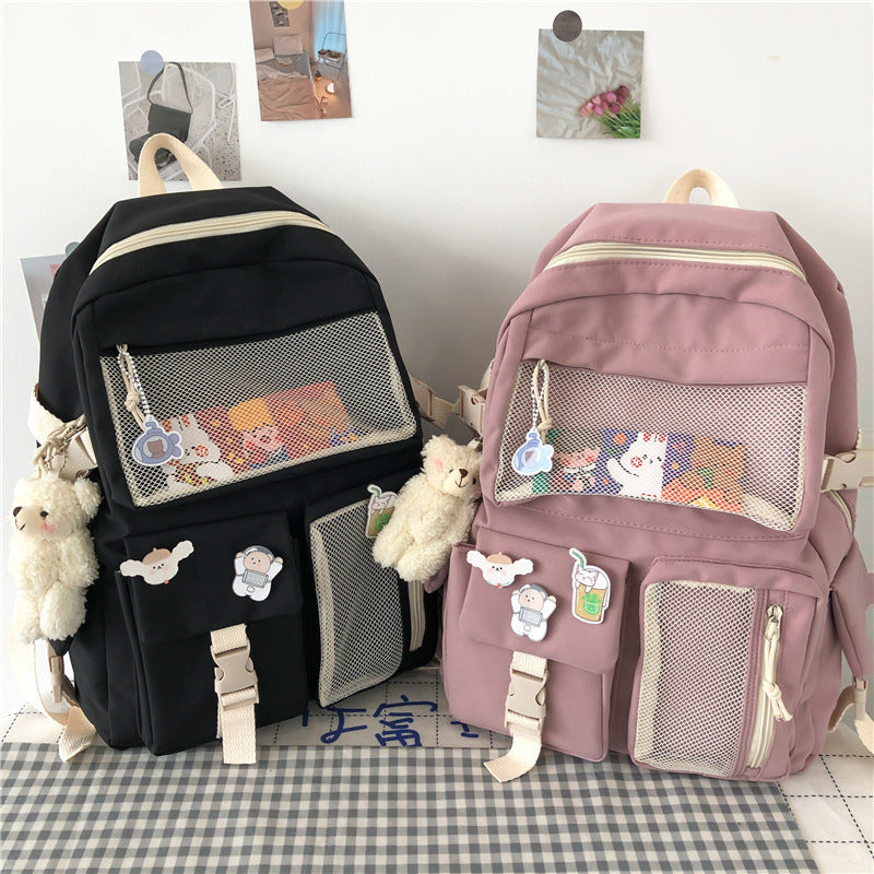 Harajuku Backpack: Large Capacity Teen Backpack for Junior High