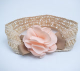 Baby Lace Headband: Flower Style Fabric Hair Band - Minihomy