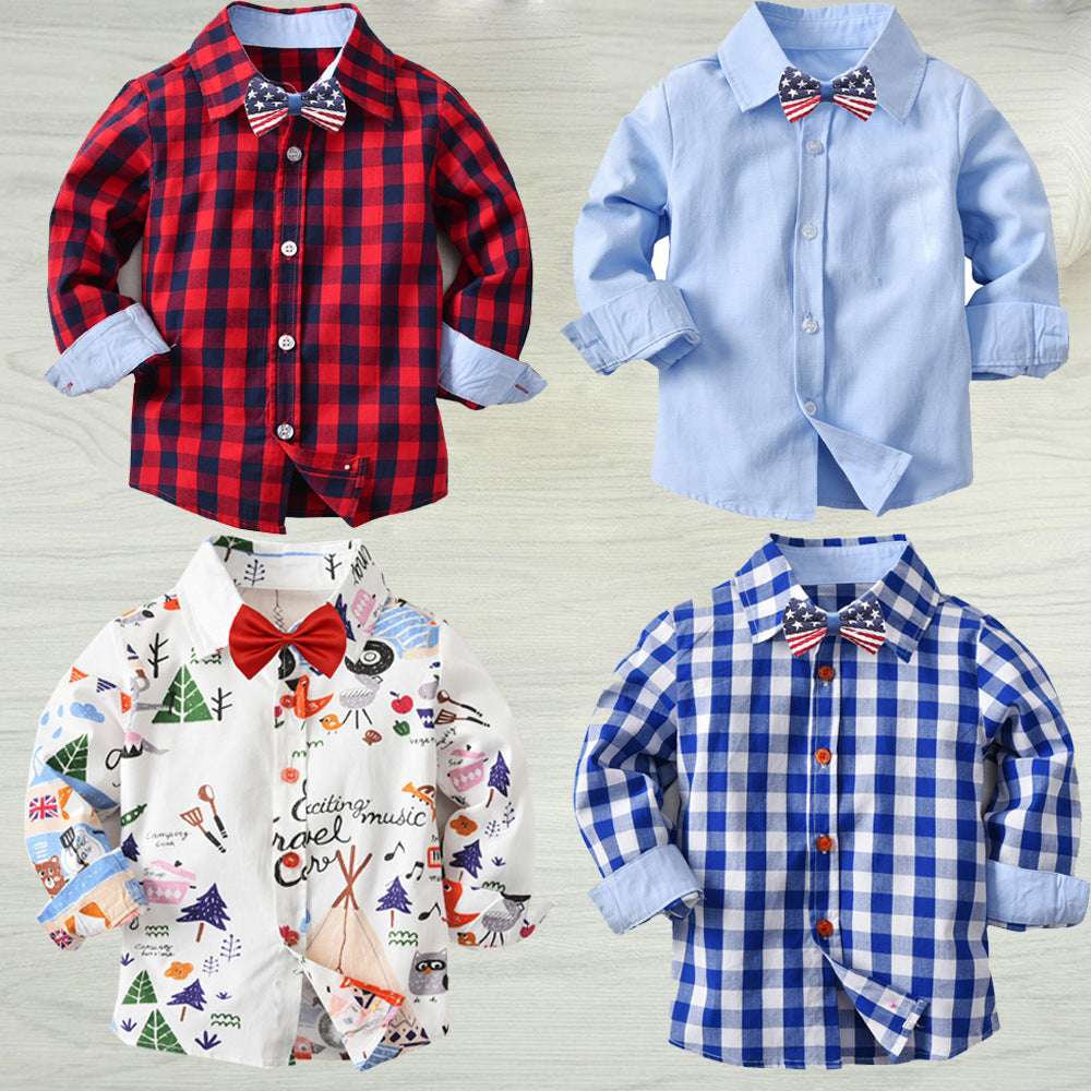 Baby boy long sleeve bottoming shirt - Minihomy