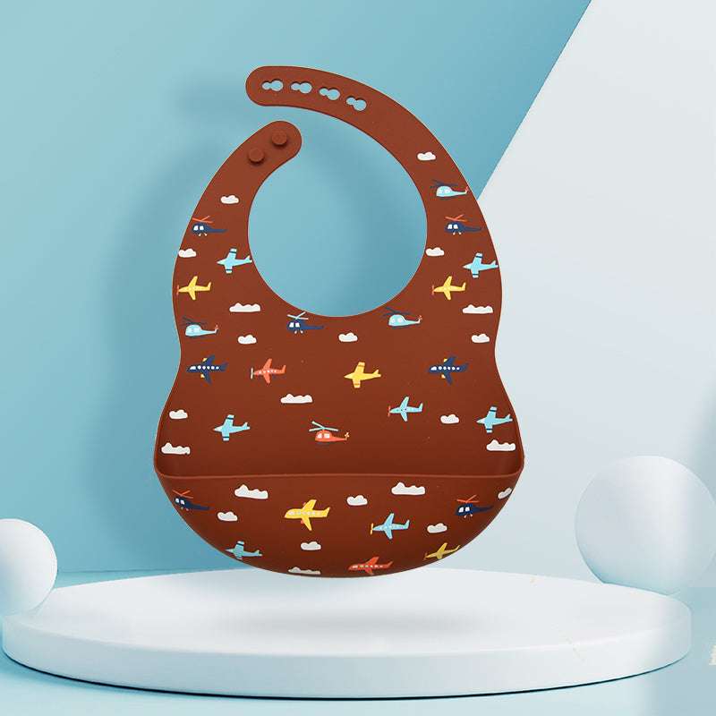 Baby Feeding Newborn Cartoon Aprons Adjustable Baby Bibs Burp Cloth - Minihomy