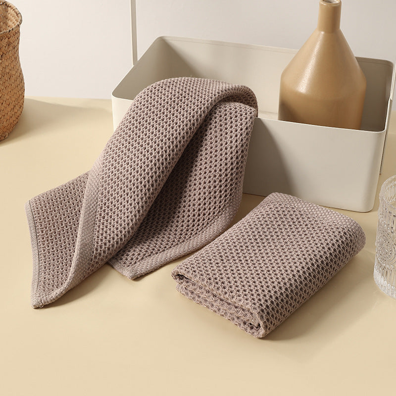 Honeycomb Absorbent Cotton Breathable Kitchen Cleaning Towel - Minihomy