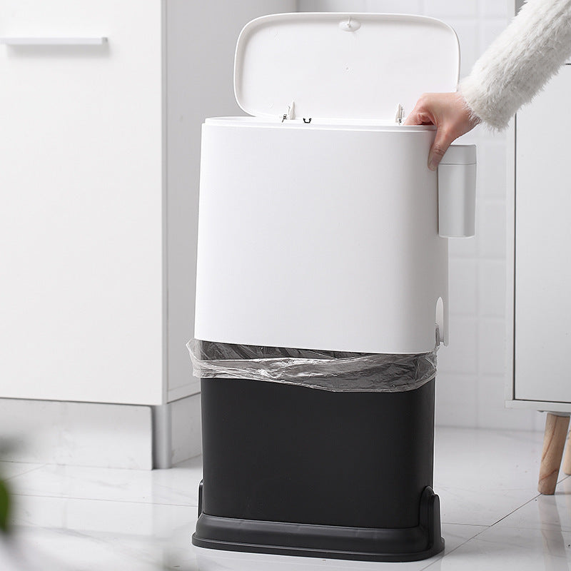 Creative bathroom cracked trash can - Minihomy