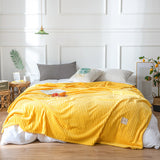 Flannel sheets Solid blanket - Minihomy