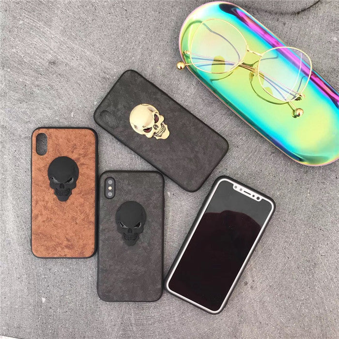 High-quality 3D metal skull phone case - Minihomy