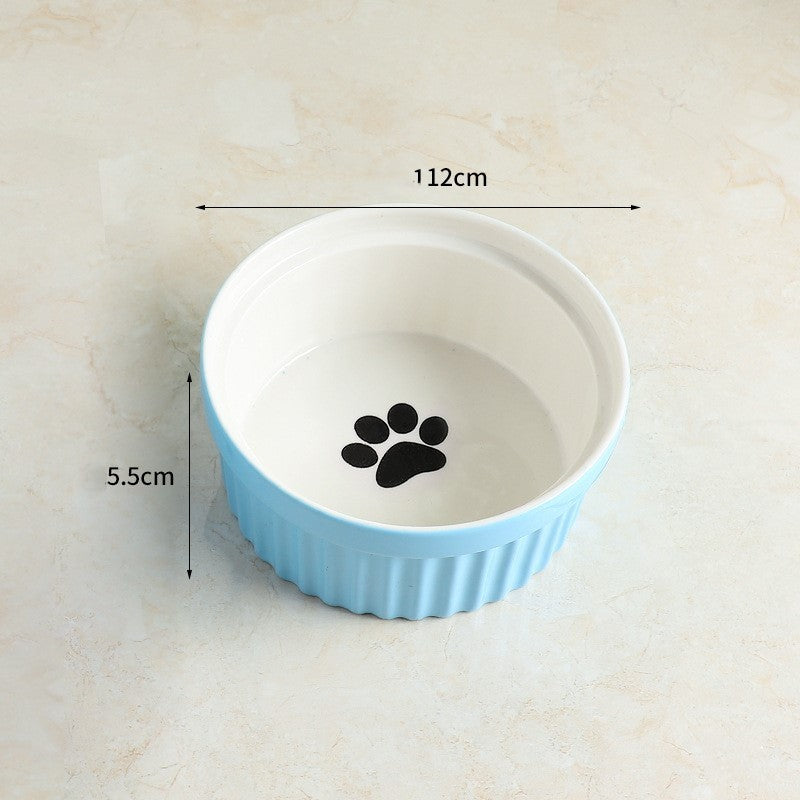 Cervical Spine Protection Cat Food Bowl - Elevated Pet Bowl for Healthy Eating - Minihomy