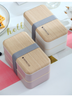 Japanese bento box office worker ins double separated lunch box - Minihomy