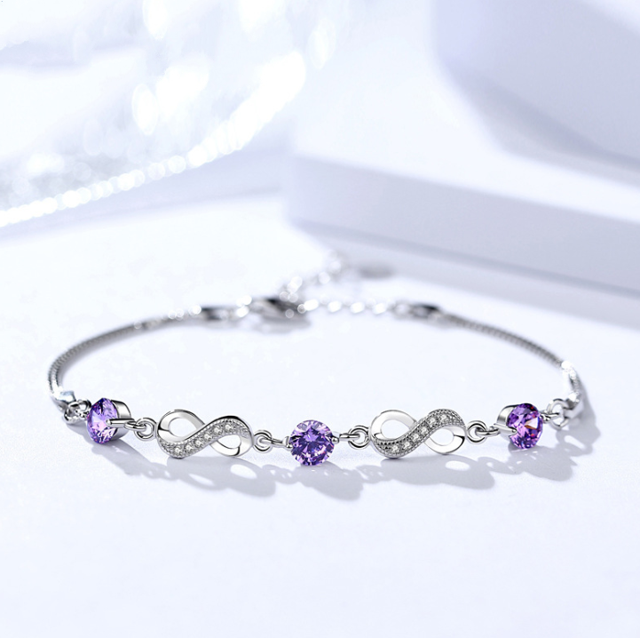 S925 Sterling Silver Bracelet Jewelry Diamon female jewelry