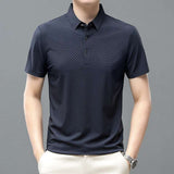 Lapel Polo Shirt Seamless Men's Top - Minihomy