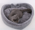 Heart Shape Soft Cozy Cat Pet Bed For Large Small Puppy Dog Cute Warm Cushion - Minihomy