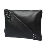 Chic Rivet Detail PU Leather Tote Bag - Minihomy