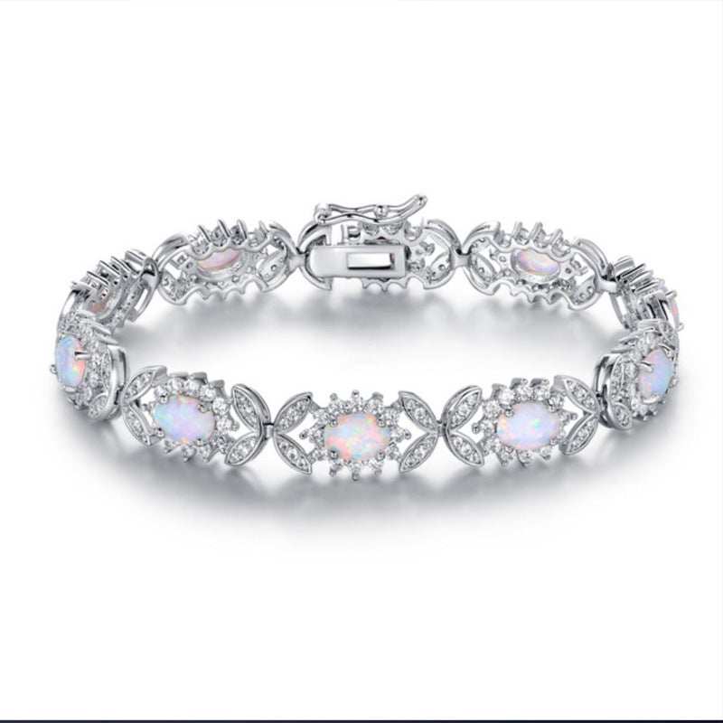 Jewelry Zircon Opal Bracelet - Minihomy