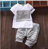 Five Star Children's Girls Boys Short Sleeve Summer Set Sports Two-Piece Set - Minihomy