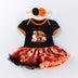 Halloween Pumpkin Short Sleeve Romper - Minihomy