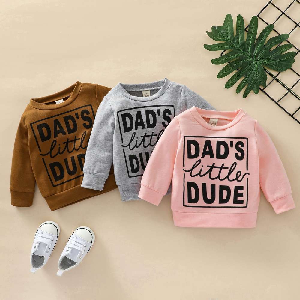 Boys Polyester Letter Grey Sweatshirt Top - Minihomy