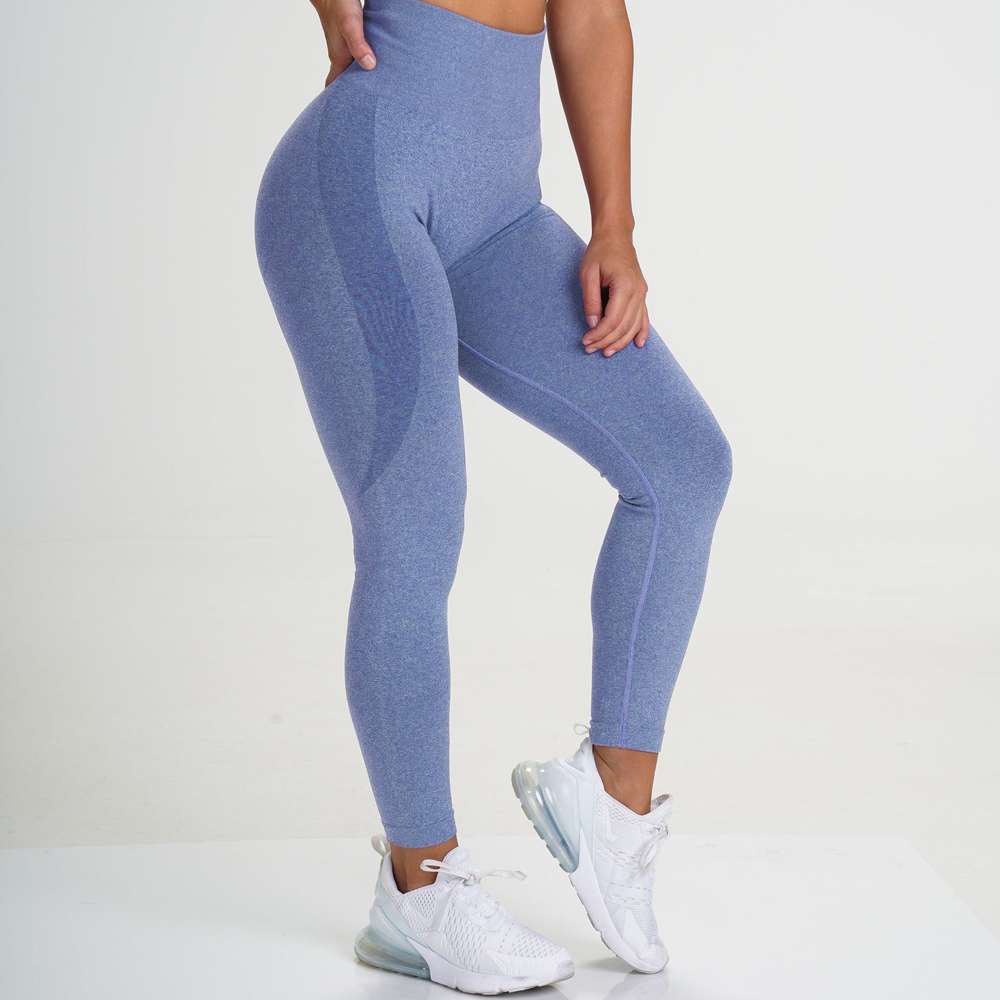 Knitted buttocks moisture wicking yoga pants - Minihomy