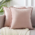 Ball lace pillow velvet solid color sofa short plush ball cushion cover - Minihomy