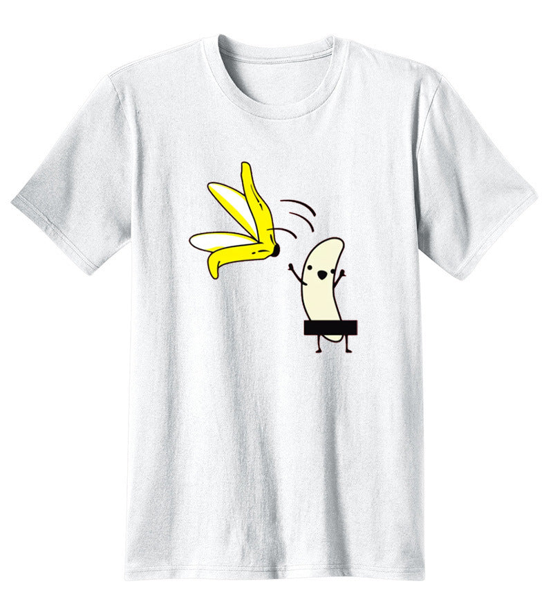 Cute Banana Peel Printed Personalized T-Shirt - Minihomy