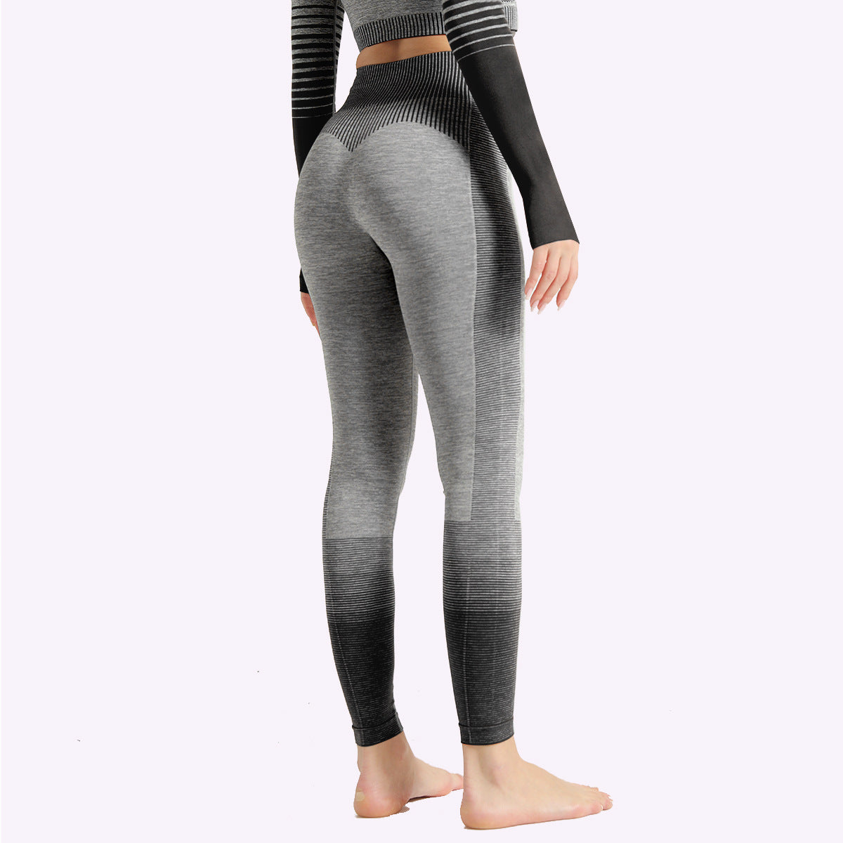 Gym High Waist Leggings Women Knitted Workout Running Yoga Pants - Minihomy