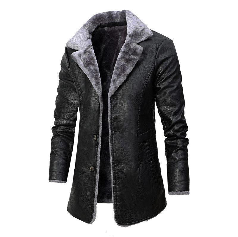 Plush Large Lapel Suit Fur Plush Jacket Men - Minihomy