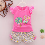 Girls Cartoon Two-Piece Children's Clothing - Minihomy