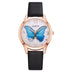 Gaiety Brand Women Watches Luxury Removable Rhinestone Butterfly Watches Ladies Leather Dress Ladies Wrist Watches Female Clock - Minihomy