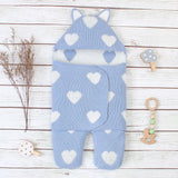 Newborn Solid Color Love Sleeping Bag Blanket Wrapped Baby Sleeping Bag - Minihomy