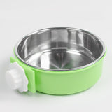 Stainless Steel Dog & Cat Bowl, Non-Tip Water & Food Bowl for Dog Cage