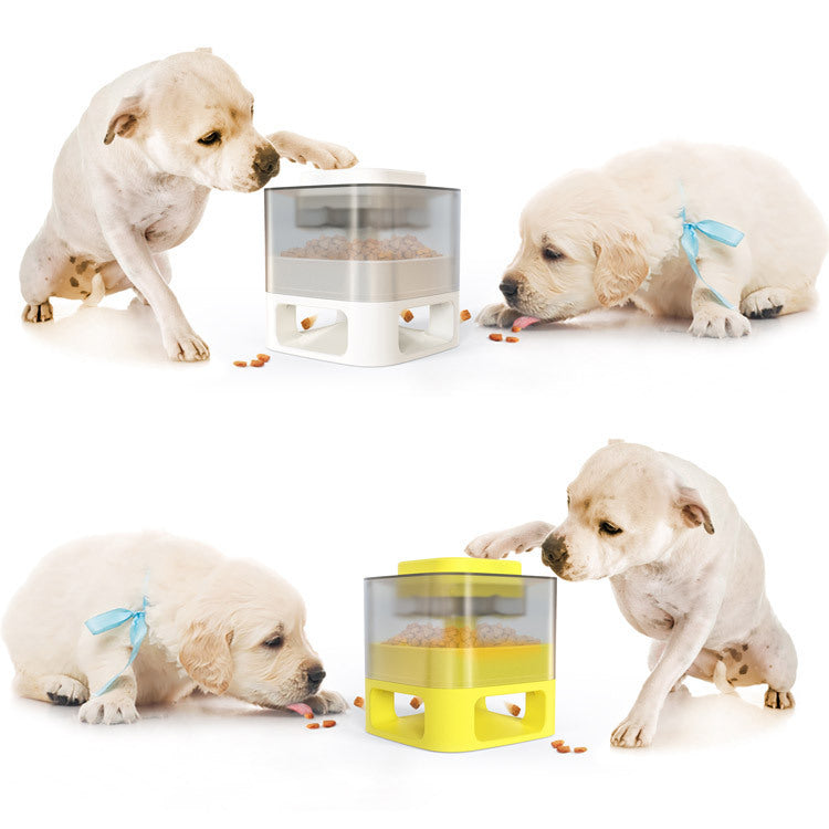 Dog Food Feeder Pet Accessories Cat Feeder Catapult Educational Dog Toys Pet Supplies Food Dispenser Just One Snap Comes Food - Minihomy