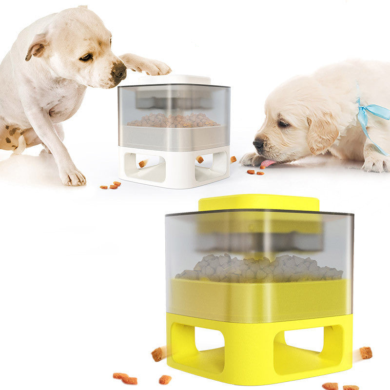 Dog Food Feeder Pet Accessories Cat Feeder Catapult Educational Dog Toys Pet Supplies Food Dispenser Just One Snap Comes Food - Minihomy