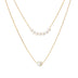 Fashion Jewelry Double Pearl Necklace - Minihomy