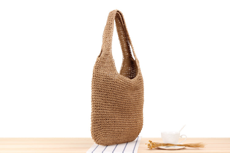 Leisure One Shoulder Straw Woven Bag - Minihomy