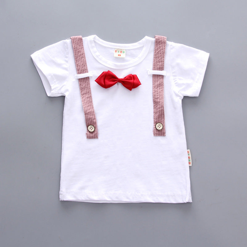 Baby Boy Summer Short Sleeve Suit Boy Shorts - Minihomy