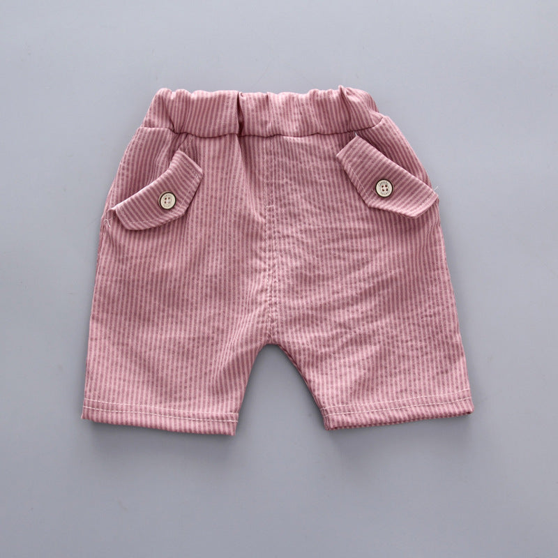 Baby Boy Summer Short Sleeve Suit Boy Shorts - Minihomy