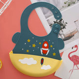 Baby Feeding Newborn Cartoon Aprons Adjustable Baby Bibs Burp Cloth - Minihomy