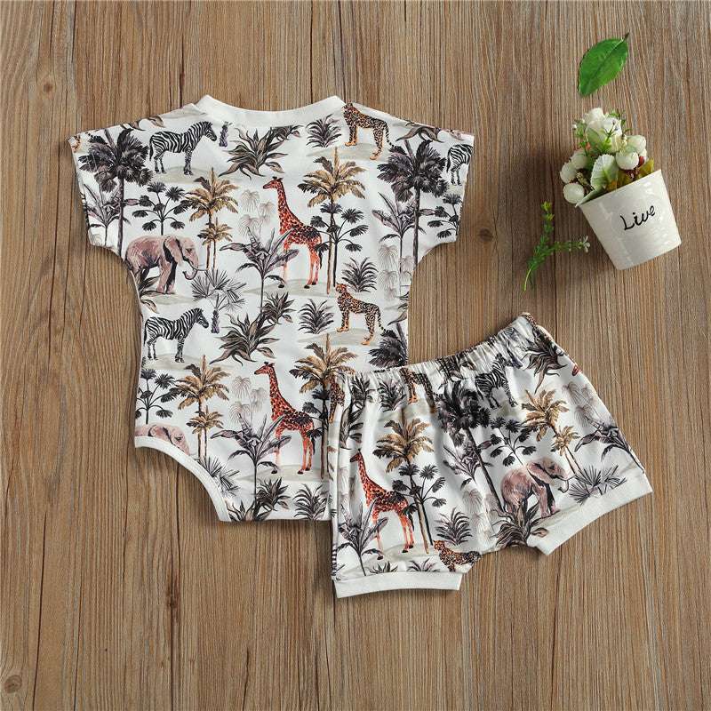 Kids Summer Baby Boy Shirt Shorts Clothes - Minihomy