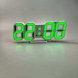 Korean Version Of Electronic Wall Clock Wall Three-dimensional Wall Clock Bedside Alarm Clock - Minihomy