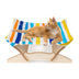 Indulge Your Feline Friend with a Luxurious Wooden Cat Hammock! - Minihomy