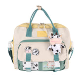 Girl Student Backpack Girl Korean Version Chic Wild Backpack Student Dual-use Schoolbag - Minihomy