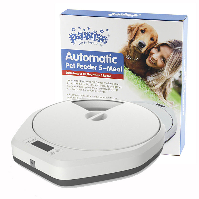 Pet Automatic Multi-grid Feeder - Intelligent Timing Bowl for Cats and Dogs - Minihomy