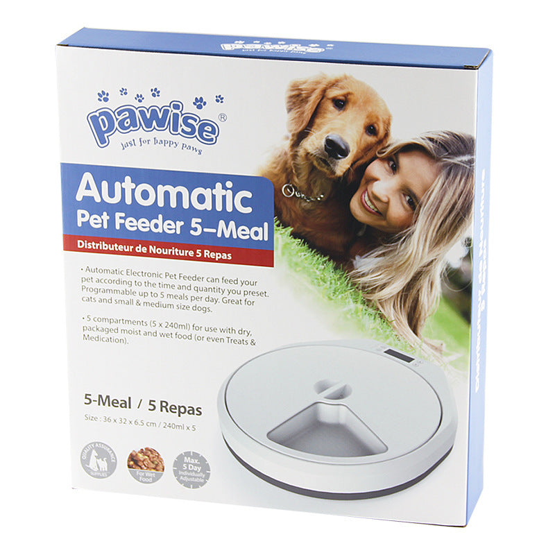 Pet Automatic Multi-grid Feeder - Intelligent Timing Bowl for Cats and Dogs - Minihomy