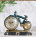 Lisheng European Clock Sitting Room Quiet Retro Clock Creative Desk Clock Decorative Clock Bicycle Ornament Quartz Clock - Minihomy