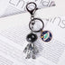 Hip Hop Fashion Cross Spaceman Necklace Keychain - Minihomy