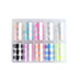 Nail Art Flame Star Sticker Ins Color Fluorescent Flame Boxed Transfer Sticker Set - Minihomy