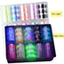 Nail Art Flame Star Sticker Ins Color Fluorescent Flame Boxed Transfer Sticker Set - Minihomy