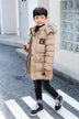 Children's Hooded Cotton Coat With Fur Collar And Cotton Quilted Jacket - Minihomy