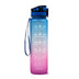 1L Tritan Water Bottle with Time Marker & Bounce Cover - Leakproof Bottle for Sports, Fitness, Cycling - Minihomy