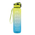 1L Tritan Water Bottle with Time Marker & Bounce Cover - Leakproof Bottle for Sports, Fitness, Cycling - Minihomy