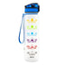 1L Tritan Water Bottle with Time Marker & Bounce Cover - Leakproof Bottle for Sports, Fitness, Cycling - Minihomy