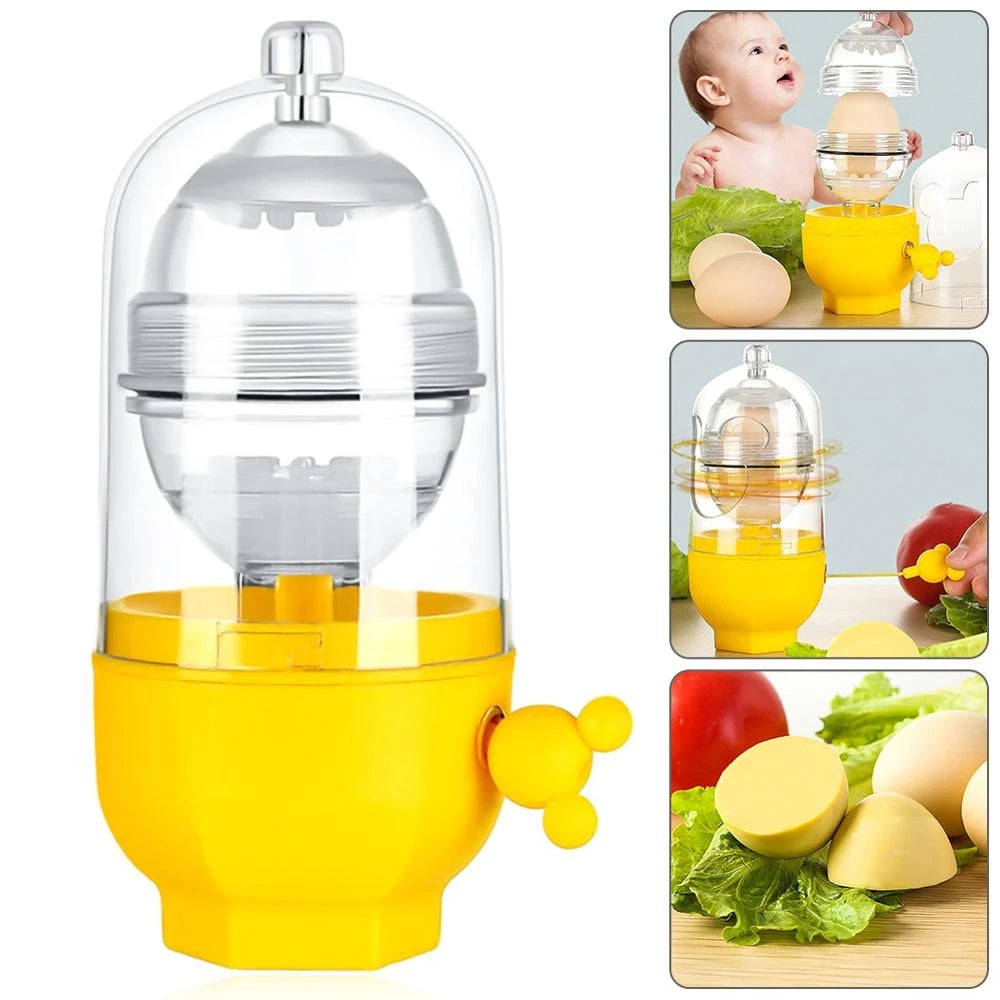 Eggs Mixing Maker Manual Blender - Egg Stirring Golden Eggs Puller Utensils Shaker Multi-cutter - Household Slicer Kitchen Gadget - Minihomy